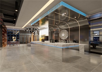 臨安電競(jìng)潮玩館設(shè)計(jì)裝修案例效果圖